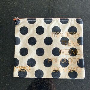 L*Space by Monica Wise Itsy Bitsy Teenie Weenie Polka Dot Bikini Bag